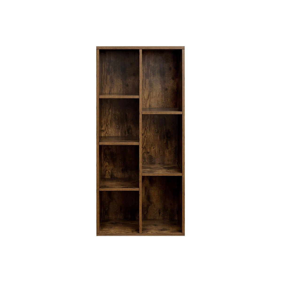BÜCHERREGAL WÜRFELREGAL - Braun, Holzwerkstoff (24/106/50cm) - Hansiro