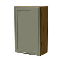 HÄNGESCHRANK Salo W4/60/1 Eiche Artisan / Reed Green Matt 60 / 32,5 / 96cm - Eiche Artisan/Grün, Holz/Holzwerkstoff (60/96/32.5cm) - Feldmann-Wohnen
