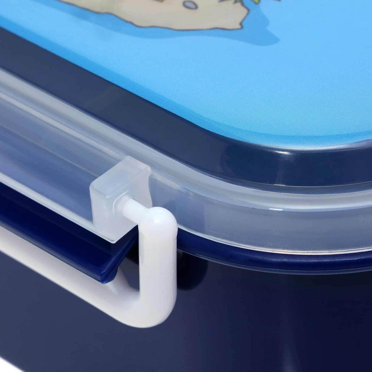BROTDOSE + TRINKFLASCHE Sammy Samoa Insel, blau 2er Set - Dunkelblau, Kunststoff (1/1/1cm) - Sigikid
