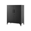 AKTENSCHRANK TBILISI - Schwarz, Metall (80/90/40cm) - Hansiro