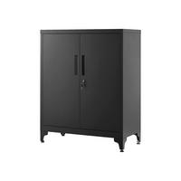 AKTENSCHRANK TBILISI - Schwarz, Metall (80/90/40cm) - Hansiro