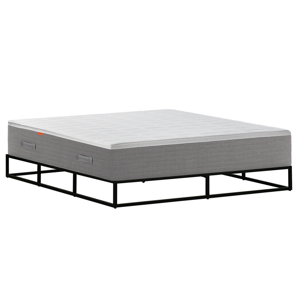 METALLBETT - Schwarz, Metall (160/200cm) - home24