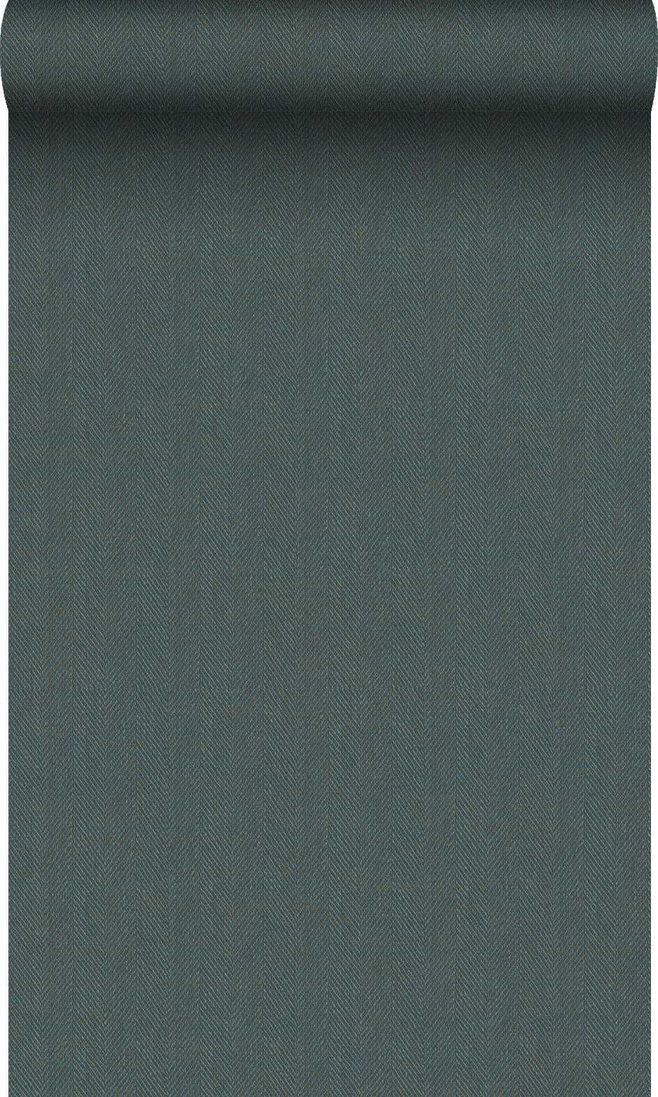 TAPETE Fischgrätmuster 53 cm x 10.05 m - Blau, Papier (53/1000cm) - Origin Wallcoverings