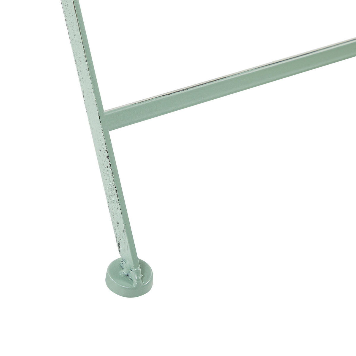 GARTENTISCH Metall Hellgrün Trento - Grün, Metall (70/70/75cm) - Beliani