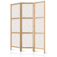 PARAVENT Japanischer 3-tlg 135x172 cm Sternkonstellationen - Multicolor, Holz/Textil (135/172/3cm) - Muralo