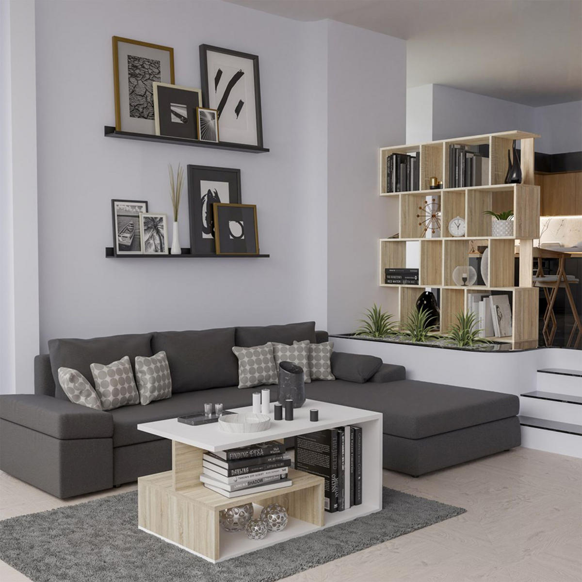 STANDREGAL Fiesta Sonoma Eiche 60 cm - Sonoma Eiche, Holzwerkstoff (59.5/140/30cm) - Selsey