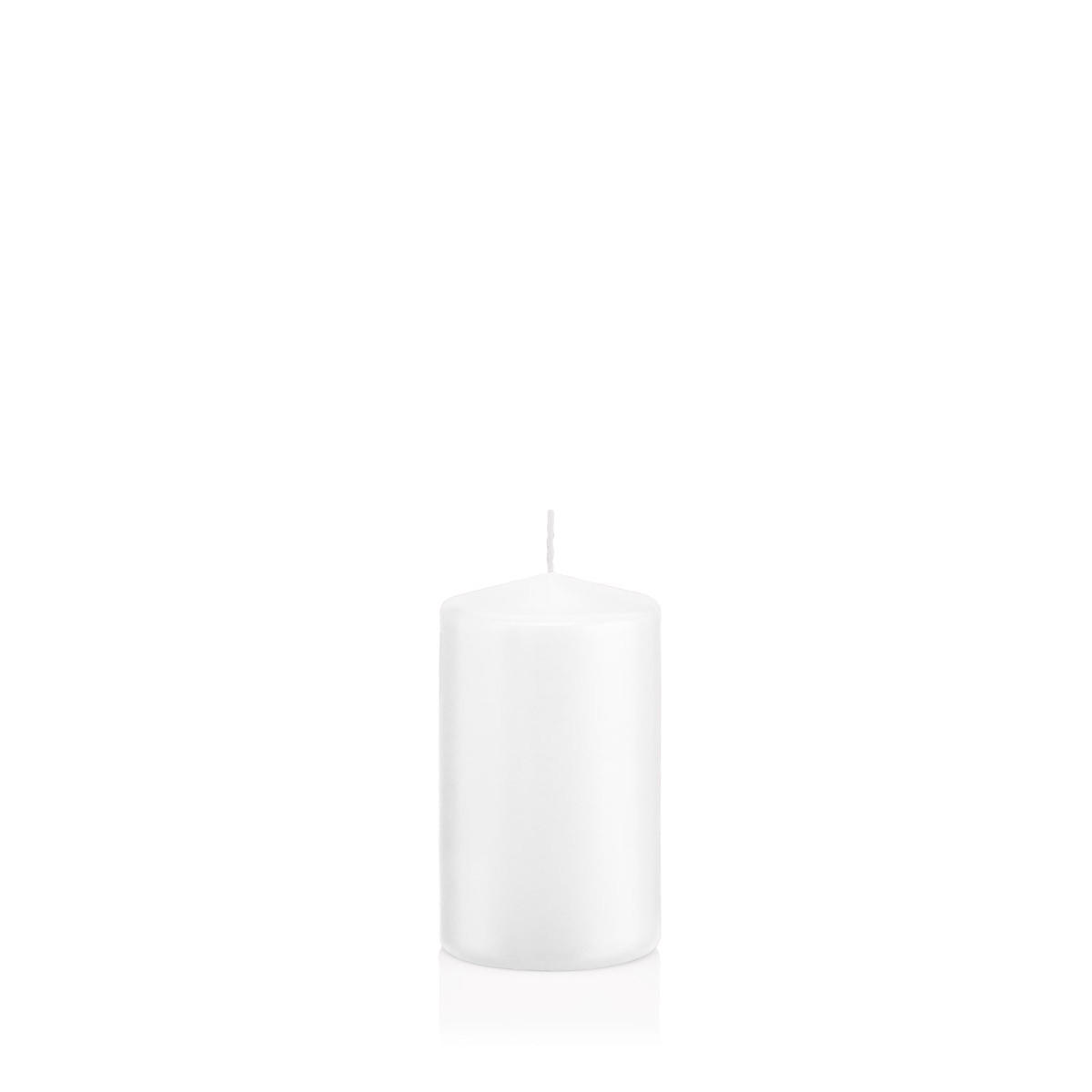 STUMPENKERZEN Weiß Ø 58 x 100 mm, 16 Stück - Weiß, Paraffin (6/10cm) - Wiedemann Kerzen