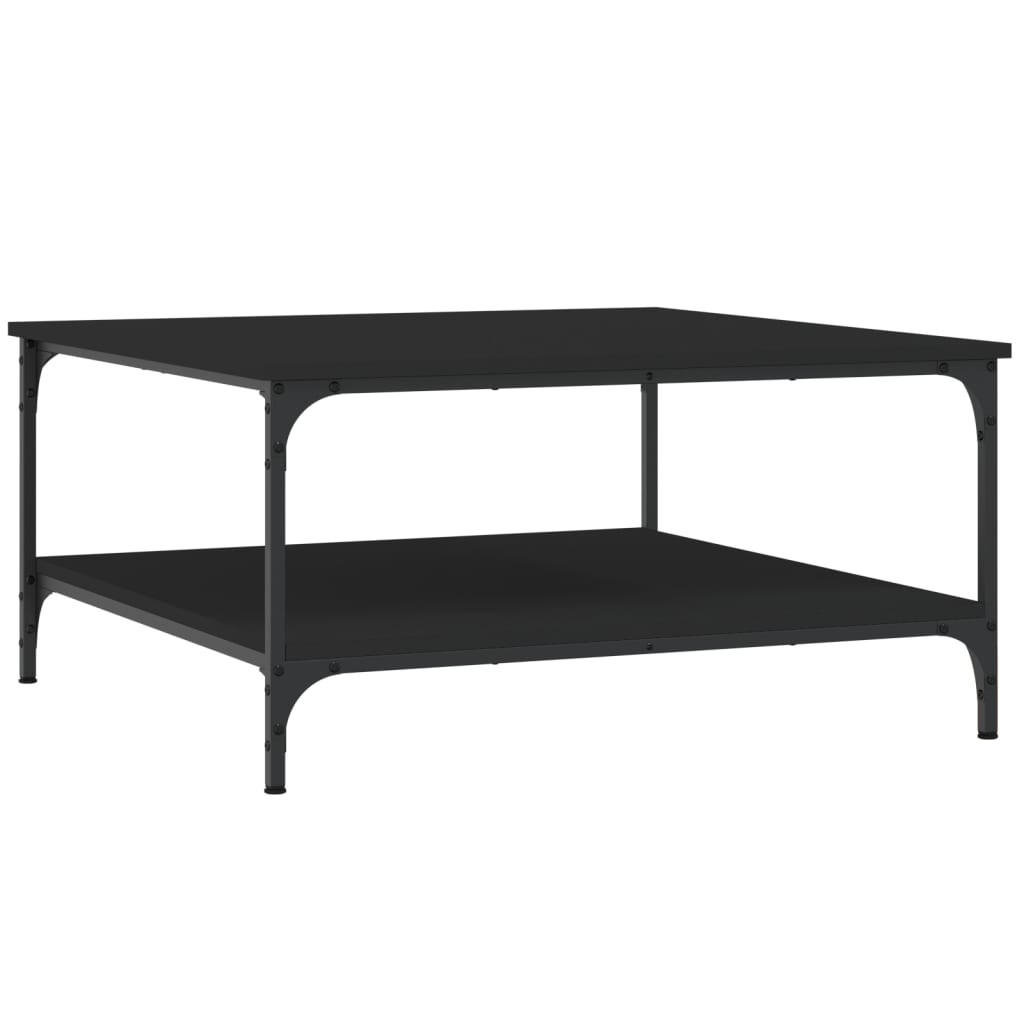 COUCHTISCH Schwarz 80x80x40 cm Holzwerkstoff - Schwarz, Holzwerkstoff (80/80/40cm) - furnicato