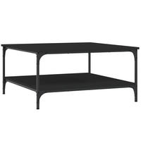 COUCHTISCH Schwarz 80x80x40 cm Holzwerkstoff - Schwarz, Holzwerkstoff (80/80/40cm) - furnicato