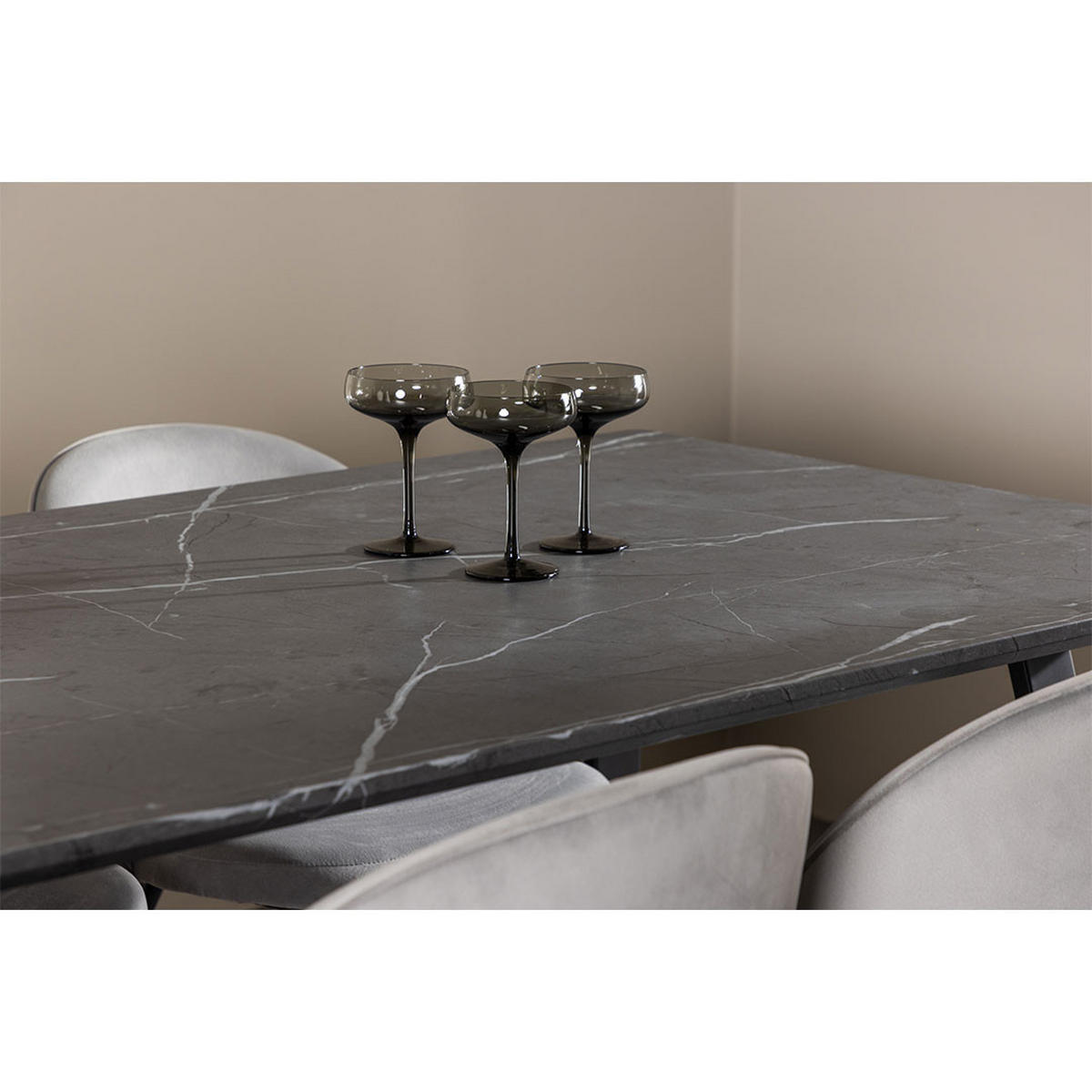 TISCHGRUPPE Grau - Grau, Holzwerkstoff (200/75/90cm) - ebuy24