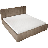 POLSTERBETT 180x200 cm Avilla mit Bettkasten, Lattenrost, Boucle, Braun - Braun, Holz/Textil (180/200cm) - Emporius