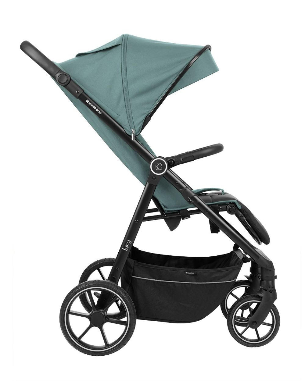 BUGGY Lucy Gurt grün Rückenlehne verstellbar Federung Hinterradbremse - Grün, Metall (74/54/104cm) - Kikka boo