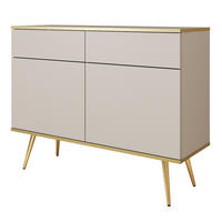 SIDEBOARD VENEZIA 107/85/39cm mit 2 Schubladen 2 Türen Beige - Beige, Holzwerkstoff (107/85/39cm) - MASSENO