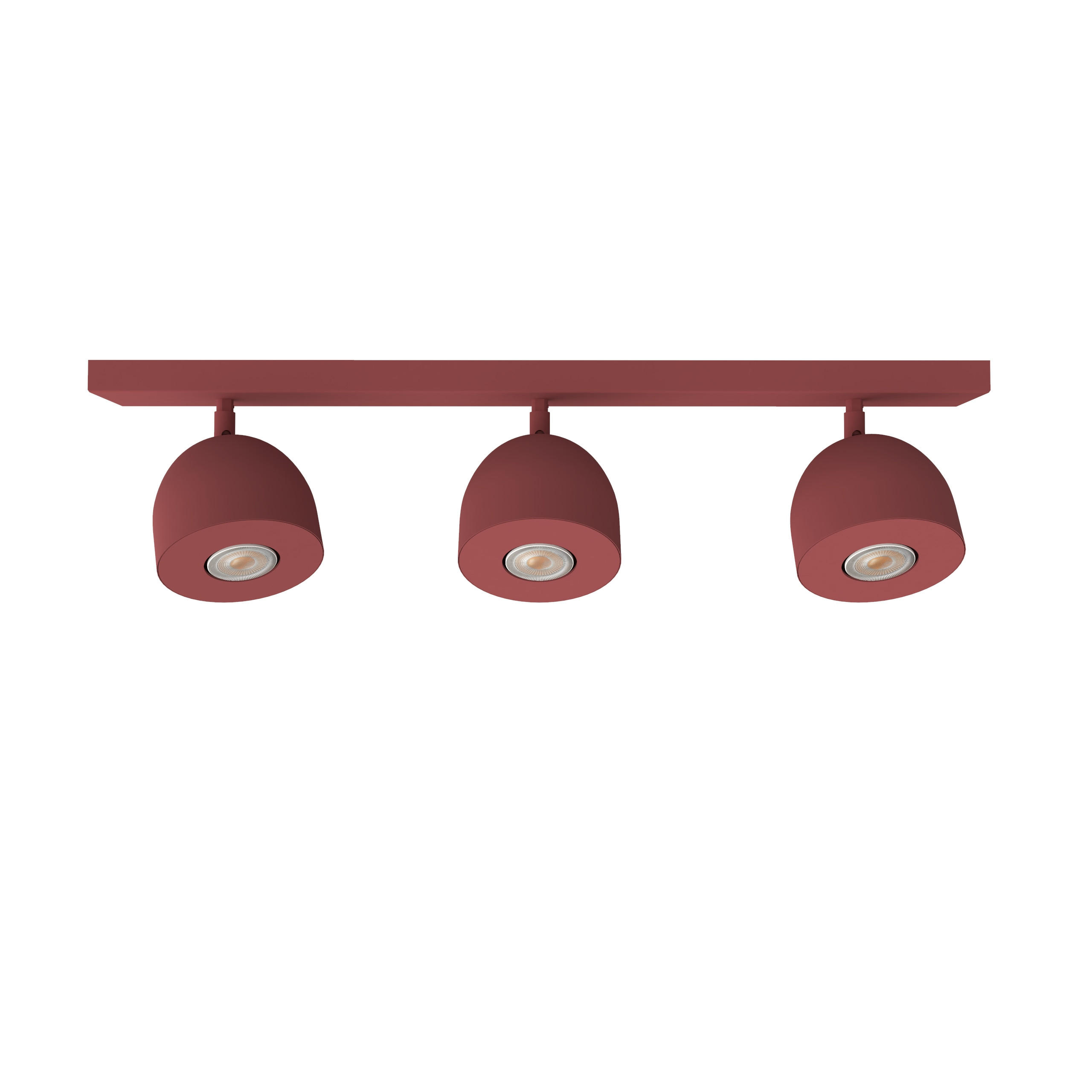 DECKENLEUCHTE Campanella X3 - Rot, Metall (6.5/69/18cm) - Lumicom
