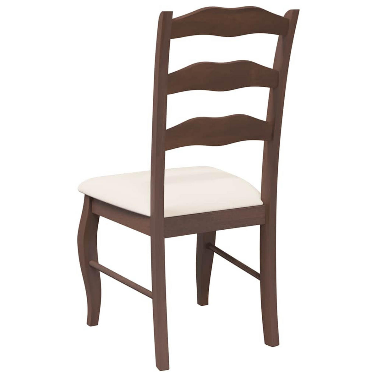 ESSZIMMERSTÜHLE Resz mit Kissen 2er-Set Braun-Creme - Creme, Holz (48/99/53.5cm) - DELUKE