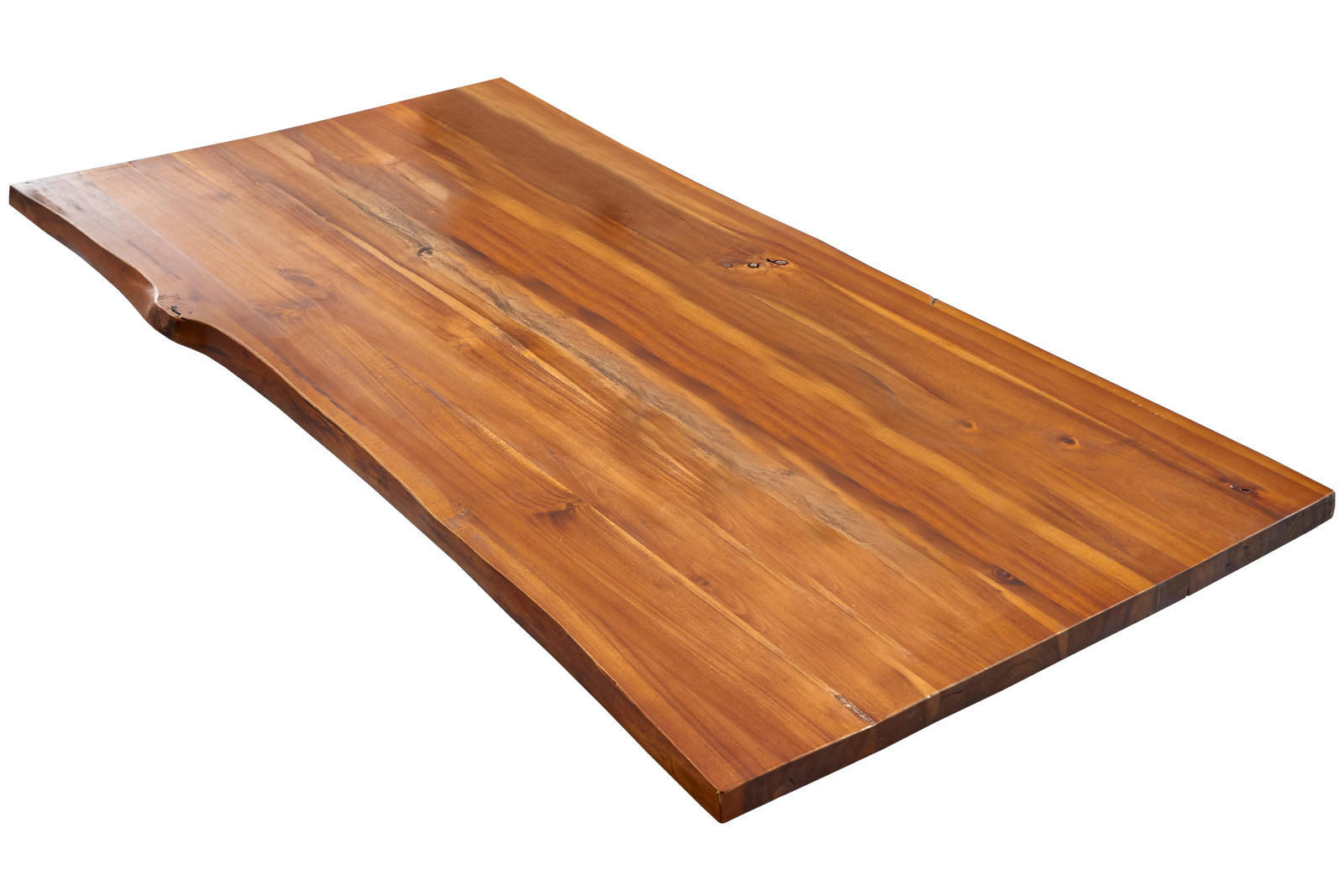 TISCHPLATTE ESRA - Cognac/Braun, Akazienholz/Holz (80/120/3cm) - SAM