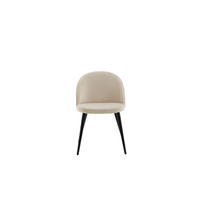 STUHL 2er-Set velours beige, schwarz - Beige, Holzwerkstoff (50/77/57cm) - ebuy24