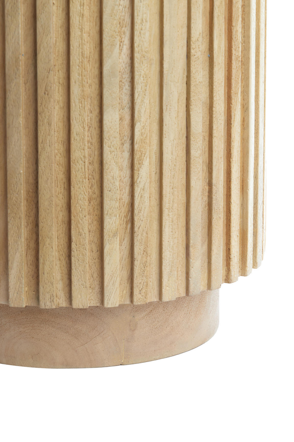 BEISTELLTISCH Kiyose Braun Ø33/47 cm - Braun, Holz (33/33/47cm) - Light & Living