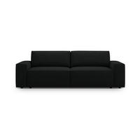 SOFA ausklappbar mit Bettkasten Jodie aus Boucle schwarz 3 Sitzplätze - Schwarz, Textil (107/86/247cm) - Micadoni