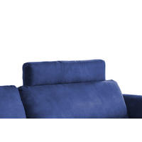 KOPFSTÜTZE MALTA Blau Webstoff - Blau, Textil (100/23/15cm) - KAWOLA