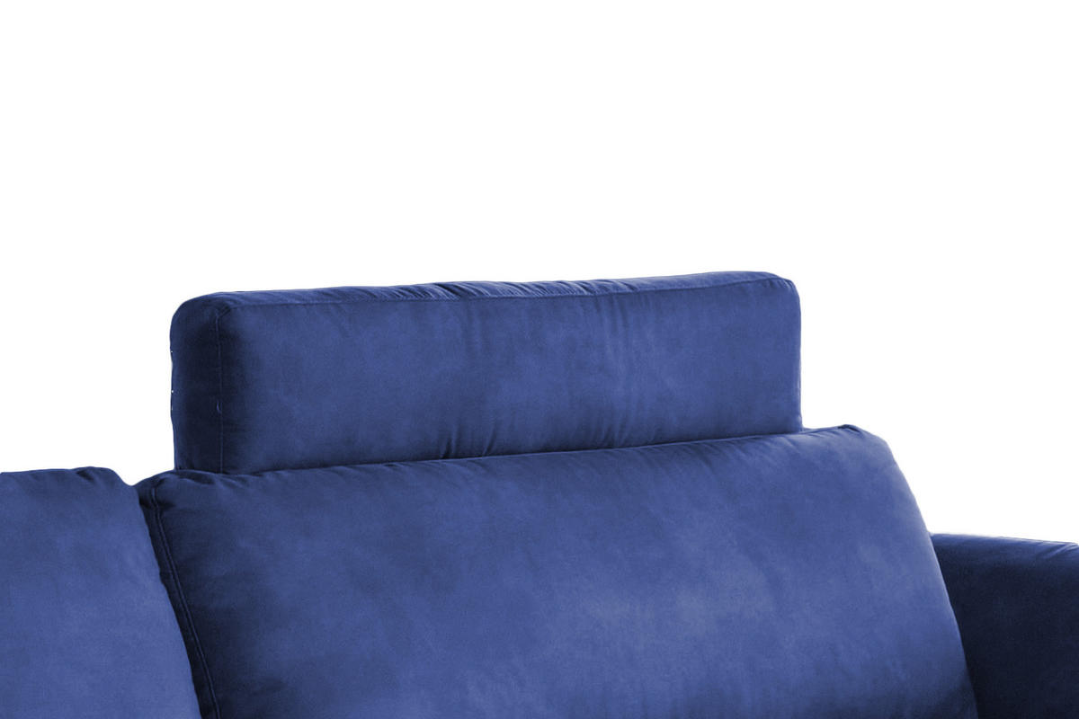 KOPFSTÜTZE MALTA Blau Webstoff - Blau, Textil (100/23/15cm) - KAWOLA