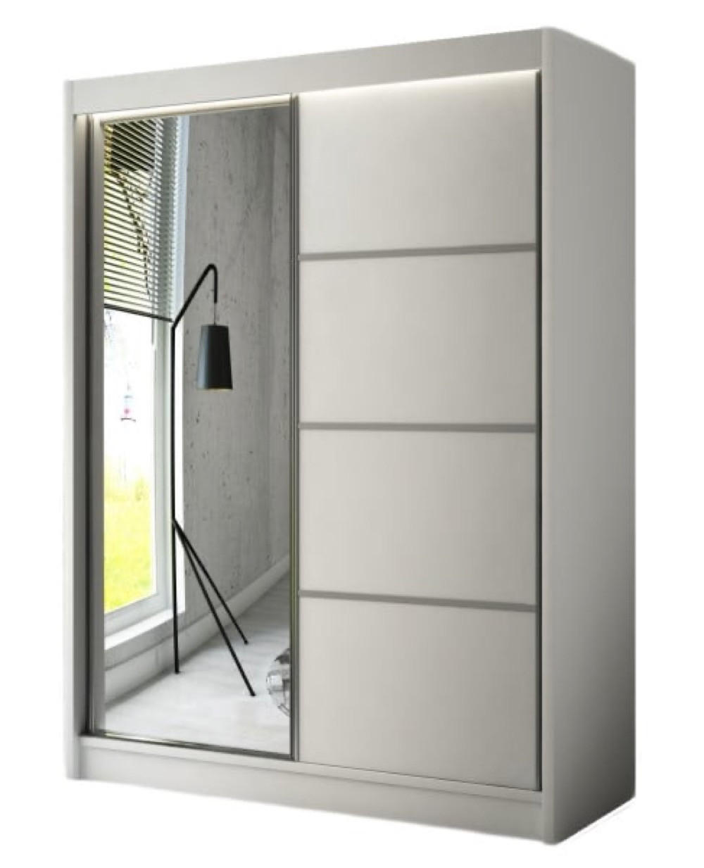 Sepro Meble Schrank Weiß 120x215x61 cm