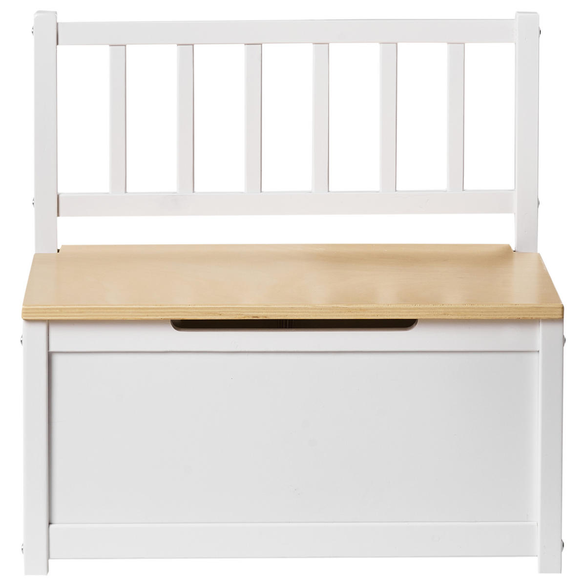 BANCĂ cu spațiu de depozitare lemn de pin maro deschisă/albă Berrima - maro/alb, lemn (54/53/28cm) - Beliani