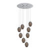 GALERIELEUCHTE Echos 8-flammig Rauch Ø 18cm - Anthrazit/Weiß, Glas (18/18/20cm) - s.luce