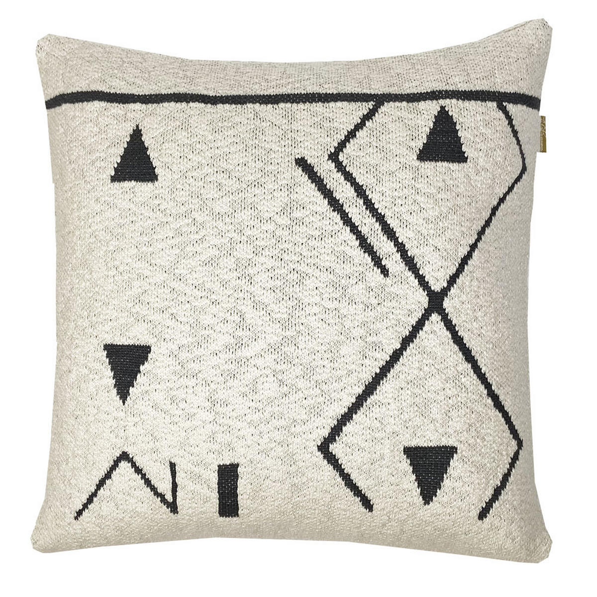 DEKOKISSEN Fantasie gestrickt Weiß 50x50 - Weiß, Textil (50/50/12cm) - Malagoon