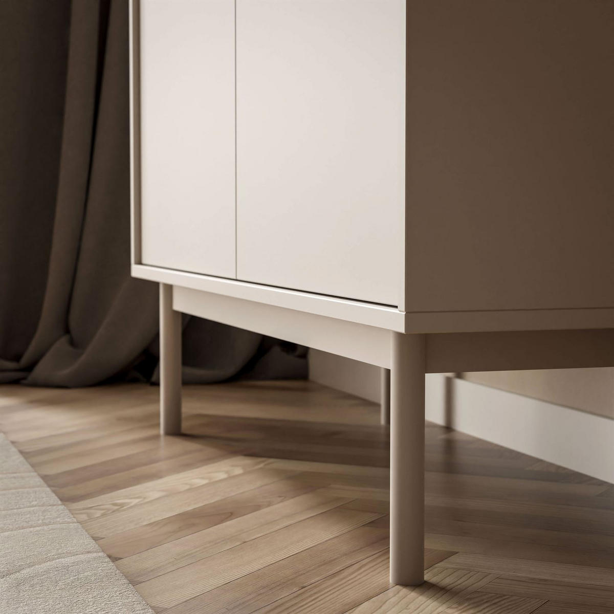 VITRINE MIRACLE mit Glasfront Kaschmir - Kaschmir, Holzwerkstoff (104/180/39cm) - Lookway