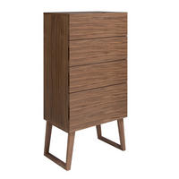 KOMMODE Chiffonier Nussbaum 59/45/120 cm - Walnussfarben, Holz (59/120/45cm) - ANGEL CERDA