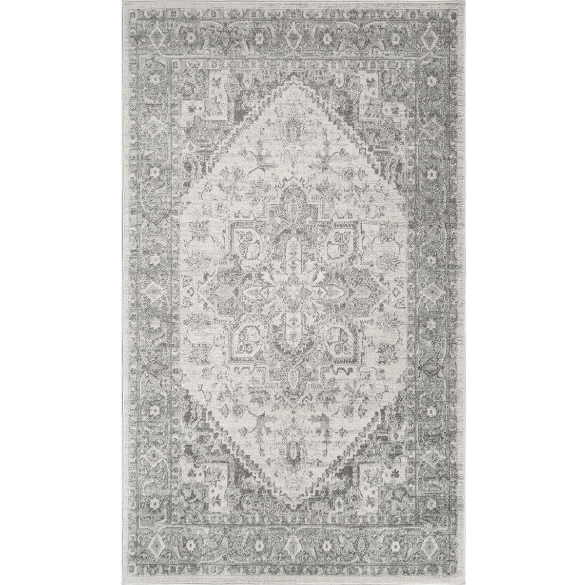 VINTAGE-TEPPICH 80/150 cm Grau - Grau, Naturmaterialien/Textil (80/150cm) - LIVABLISS