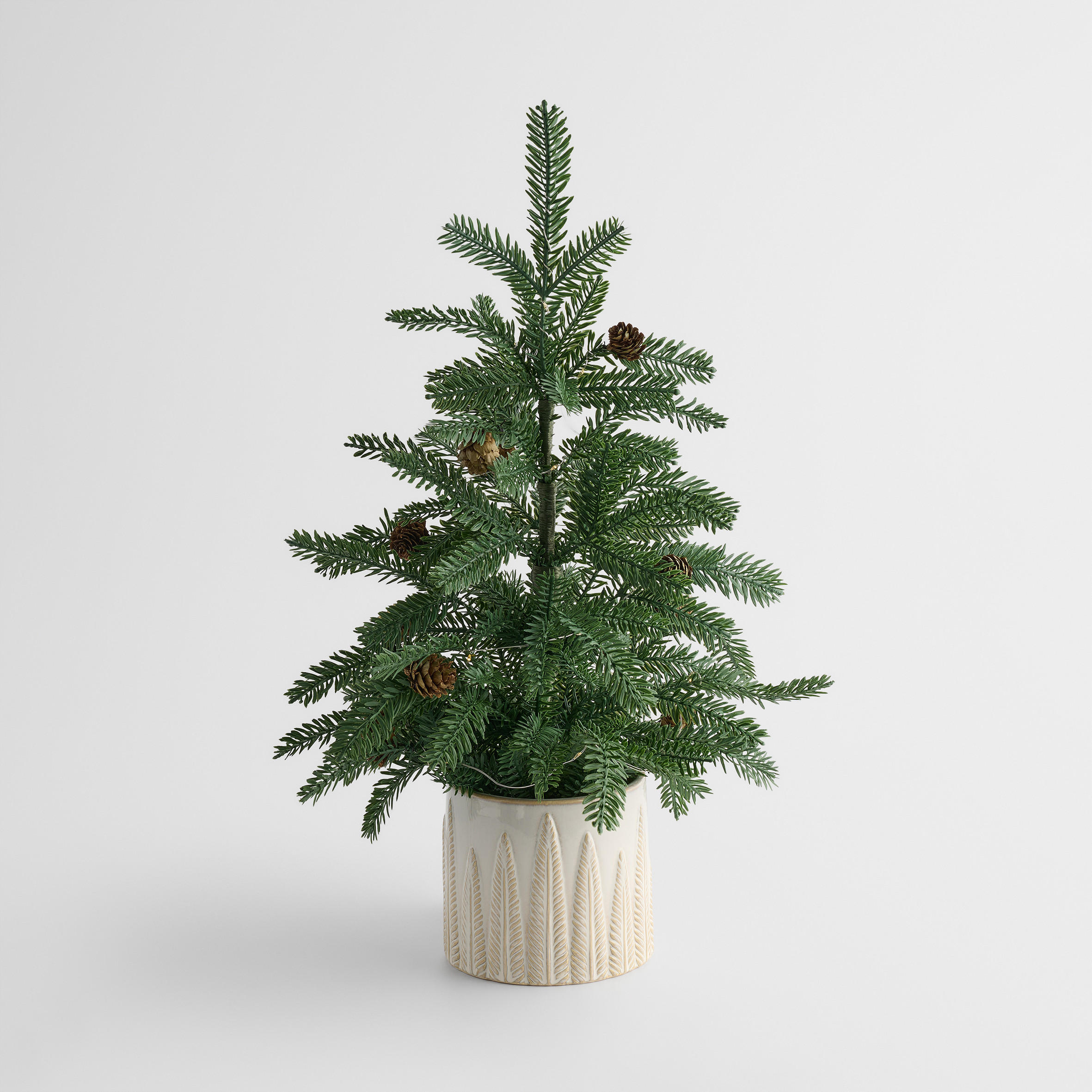 KUNSTPFLANZE LED Weihnachten Julgran, 60x35x35cm, - Grün, Kunststoff (35/60/35cm) - home&you