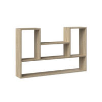 SCHWEBEREGAL Sören - Sonoma Eiche, Holzwerkstoff (60/100/16cm) - kommodly