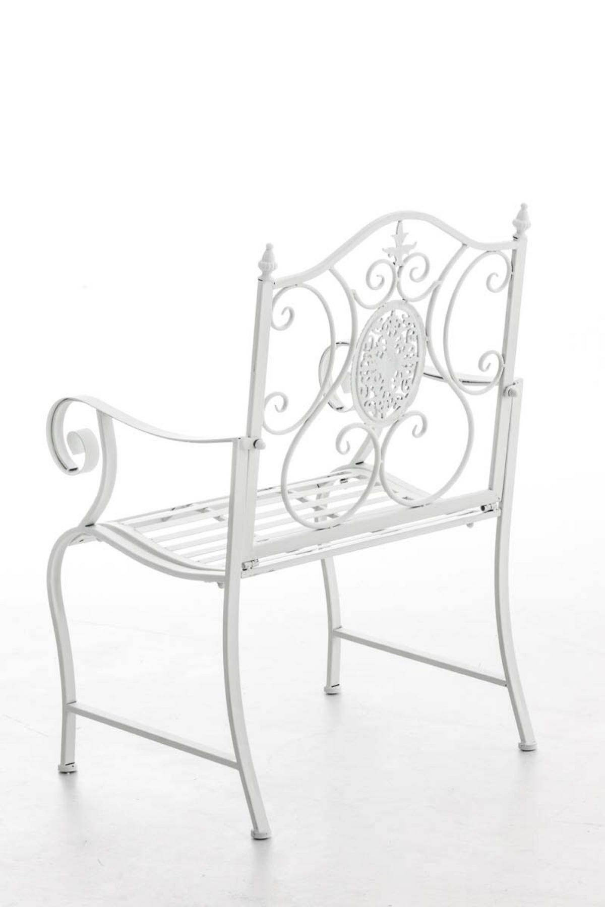 STUHL Pamela weiß - Weiß, Metall (62/94/53cm) - TPFGarden