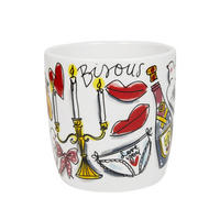 CAPPUCCINO-BECHER Valentinstag You're A Treasure in Bunt - 500 ml - Multicolor, Keramik (0.5L) - Blond Amsterdam