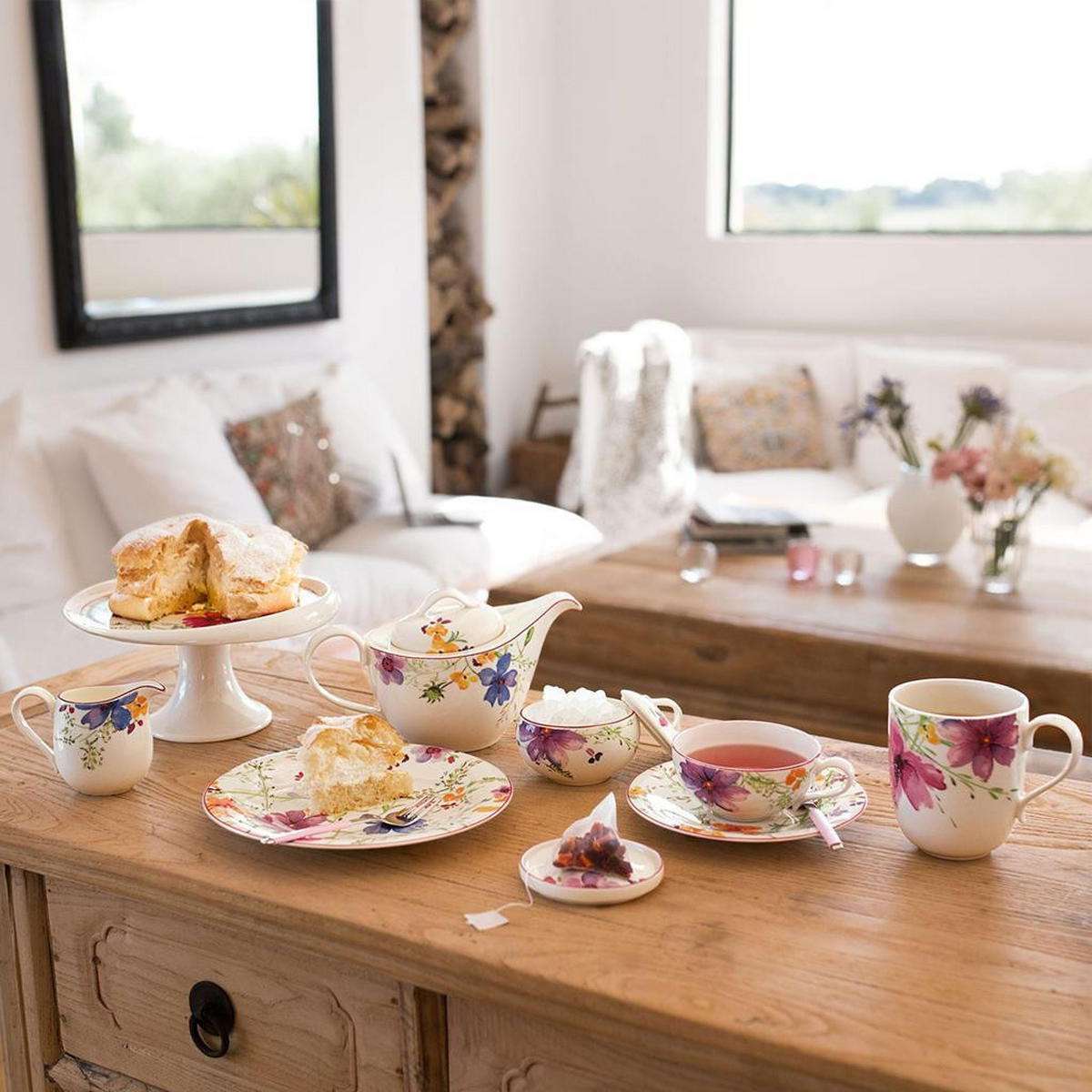 TEEUNTERTASSE Mariefleur Tea bunt ø 16,7 cm - Multicolor, Keramik (16.7cm) - Villeroy & Boch