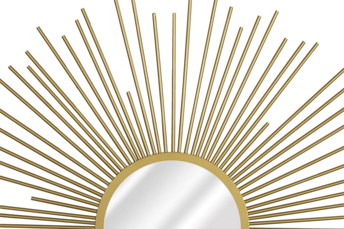 WANDSPIEGEL Gold 80/80 cm - Goldfarben, Metall (7.5/80/3cm) - KUNSTLOFT