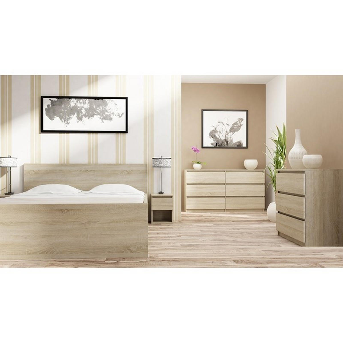 KOMMODE Sonoma Eiche 70/75/40 - Sonoma Eiche, Holzwerkstoff (70/75/40cm) - RAUMHIRSCH FURNITURE