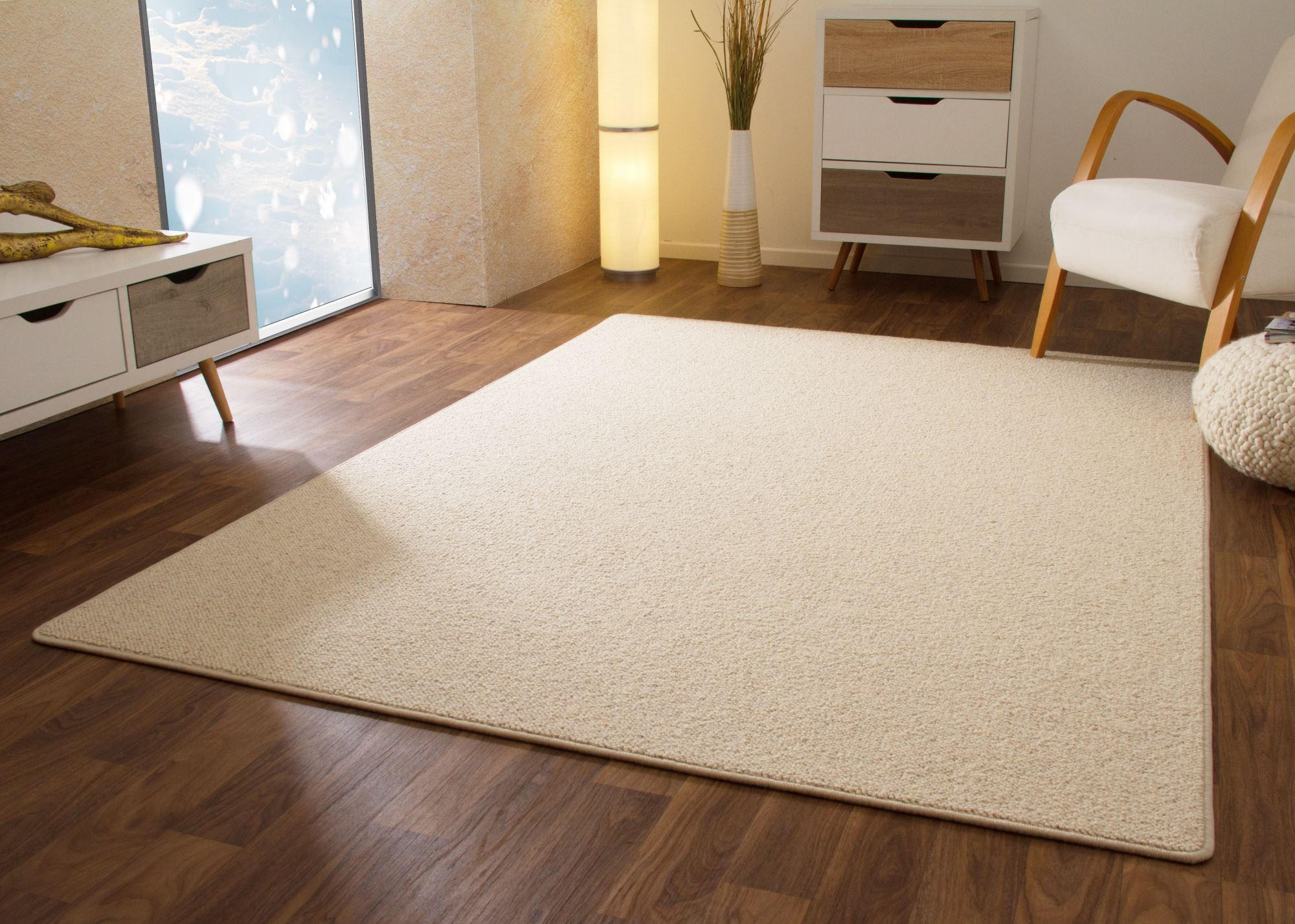 WOLLTEPPICH 200/250 cm Sydney - Creme, Naturmaterialien (200/250cm) - Steffensmeier