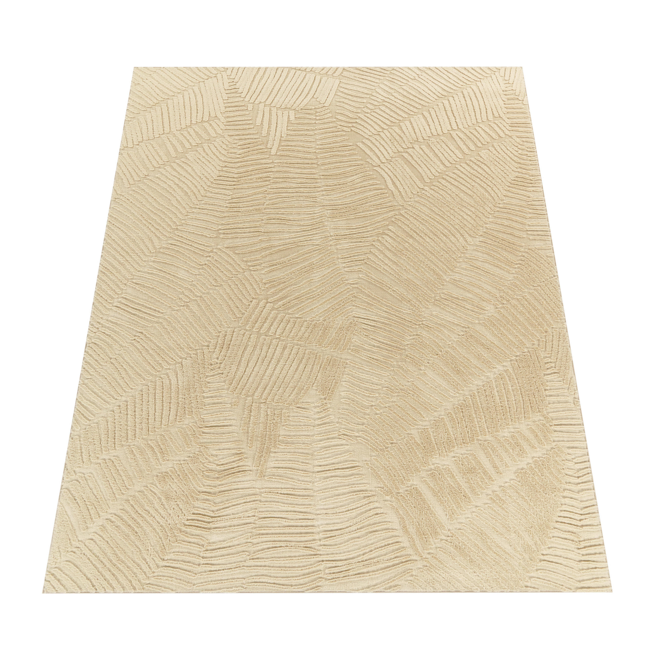 KURZFLORTEPPICH 120/160 cm Lelystad 525 - Beige, Textil (120/160cm) - Paco Home