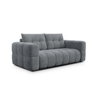 SOFA CLOUDI 2,5-Sitzer, dunkelgrau - Dunkelgrau/Schwarz, Holz/Textil (211/89/104cm) - Courtois Laville