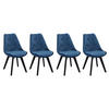 STÜHLE Nora Blau 4er-Set - Blau, Textil (49/81/52cm) - Happy Garden