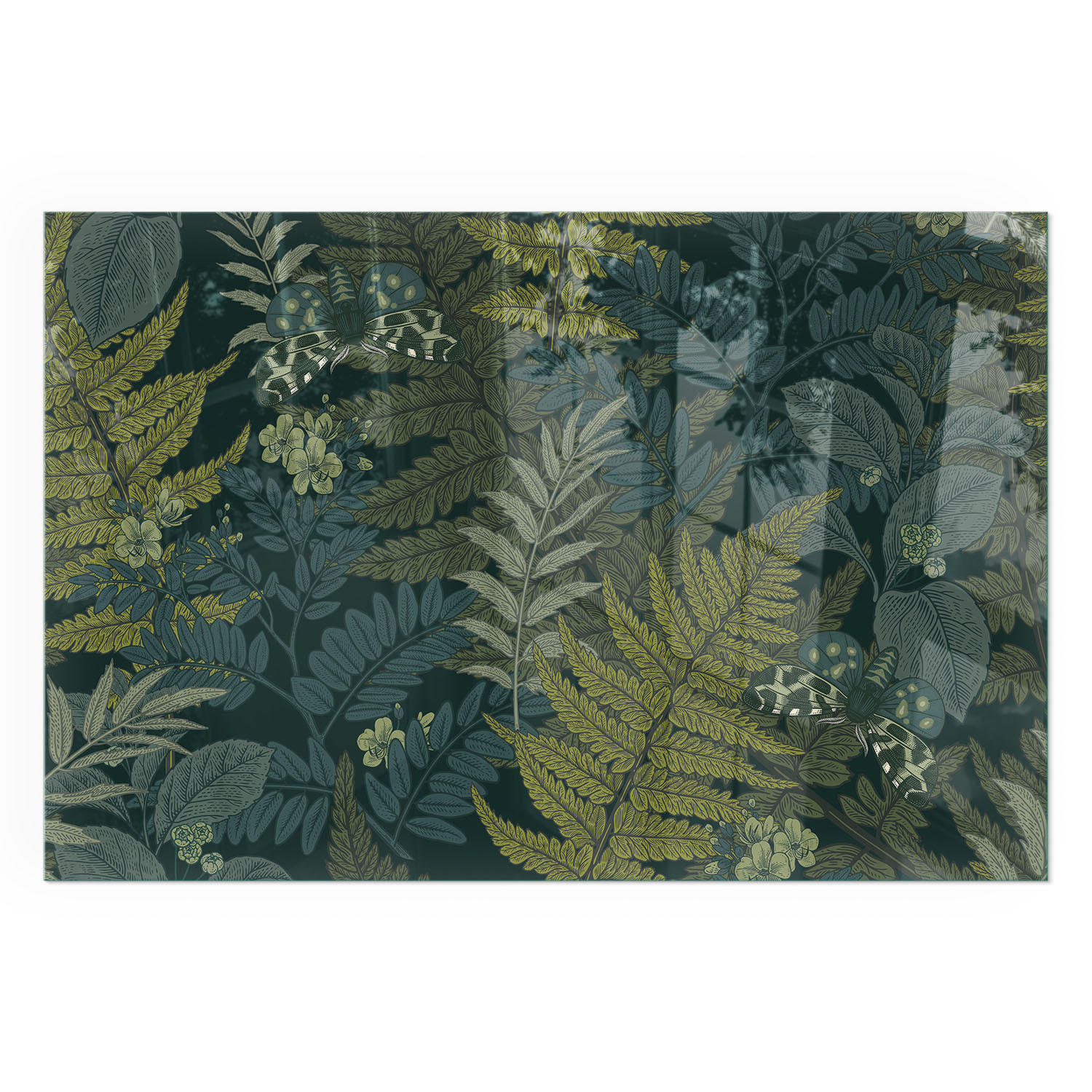 GLASPLATTE für Kamin 60x40 cm - Grün, Glas (60/40/0.4cm) - TULUP