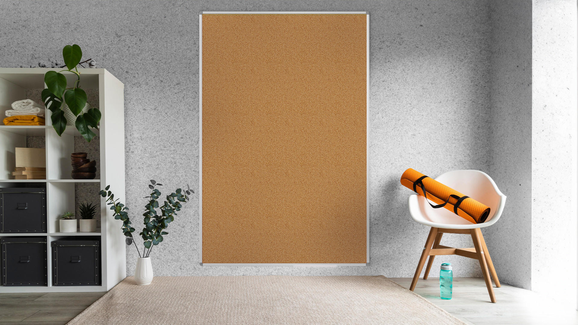 PINNWAND mit Alurahmen 180x120cm - Braun, Holzwerkstoff (180/120/1.6cm) - ALLboards