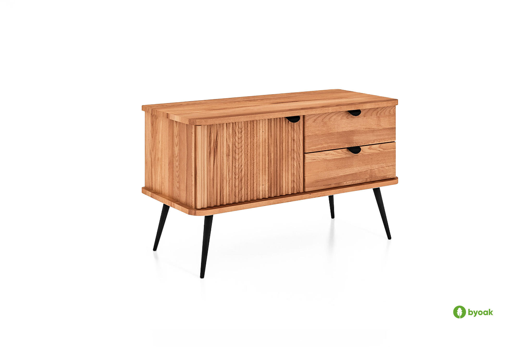 KOMMODE niedrig LINA - Kernbuche, Holz (97/57/46cm) - byoak