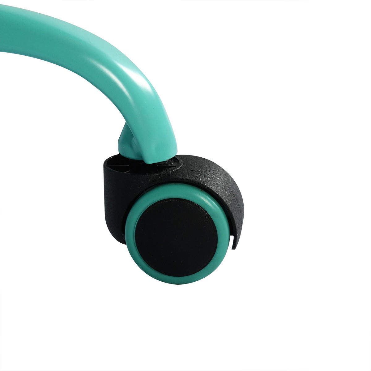 DREHSTUHL Leder Kunststoff Grün - Grün, Kunststoff/Metall (38/85/39cm) - Urban Meuble