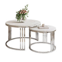 COUCHTISCH 2 in 1 LORI LEVANTO verchromt silber - Silberfarben, Holzwerkstoff (70/70/49cm) - Lookway