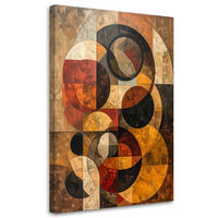 LEINWANDBILD Abstraktion 60x90cm - Braun, Textil (60/90cm) - Feeby