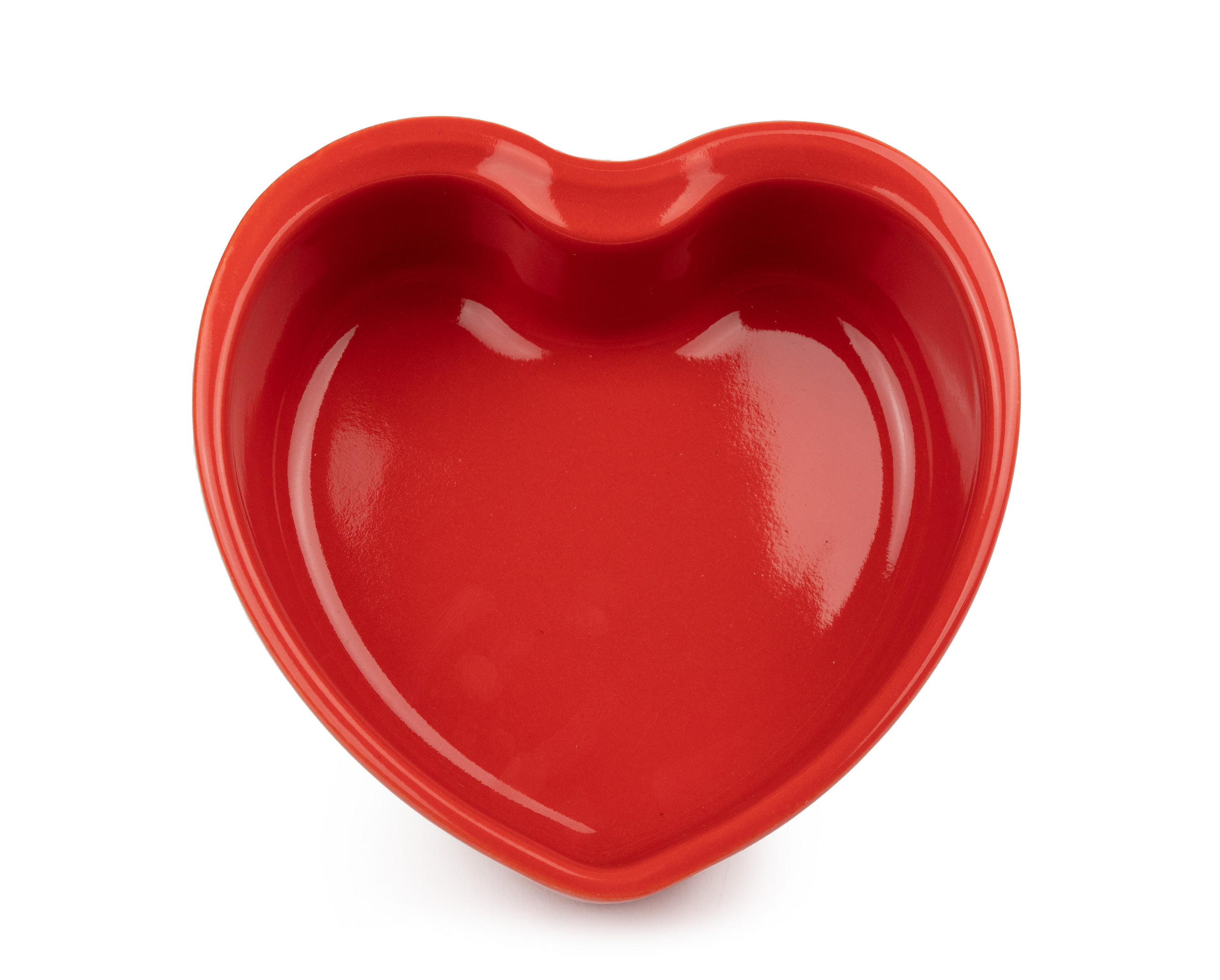 AUFLAUFFORM For You Herzform 2er Set Keramik Rot Spülmaschinenfest - Rot, Keramik (13.2/13.4/4.7cm) - PEUGEOT